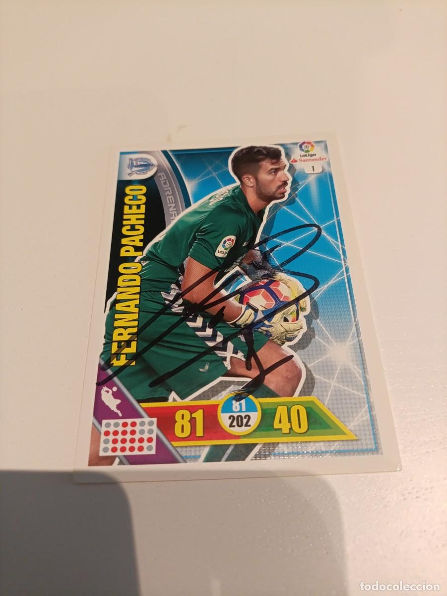 Cartes &agrave; collectionner de Football: Auto original de Pacheco Alaves