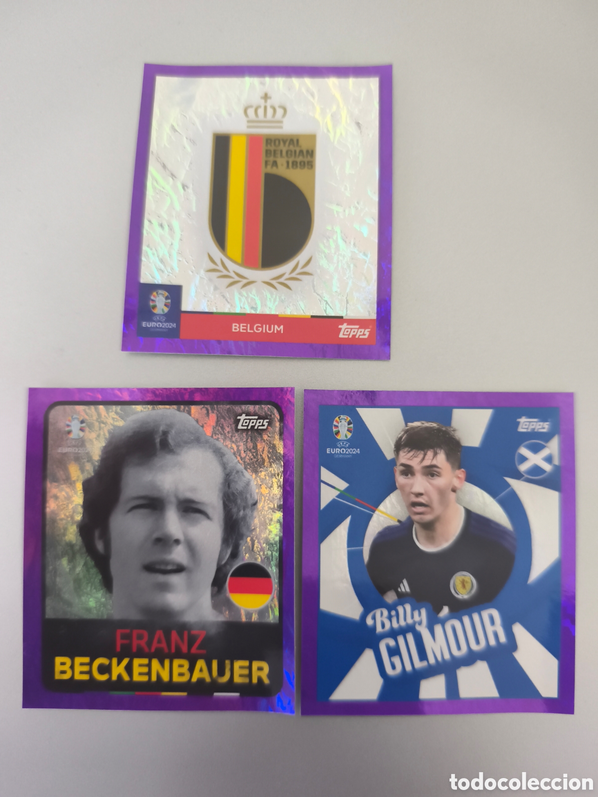 Cartes &agrave; collectionner de Football: Cromos Euro Stickers Germany 2024 edici&oacute;n Purple