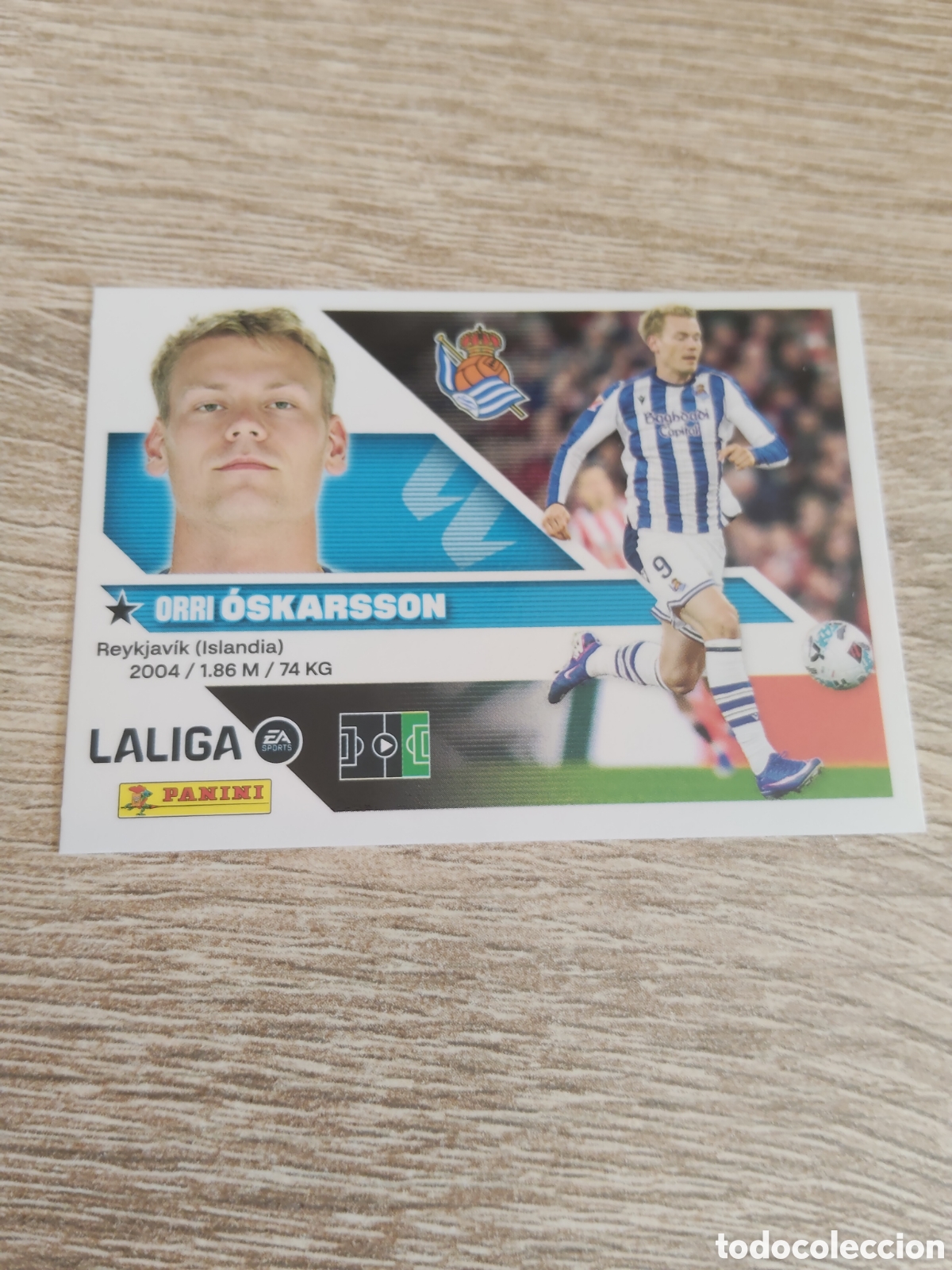 Cromos de f&uacute;tbol: Oskarsson Real Sociedad liga 2026 2027 26 27 ediciones este