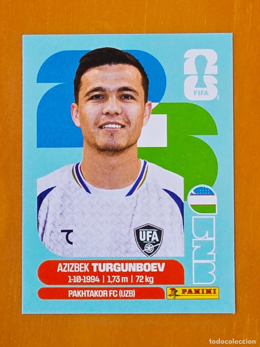 Figurine di Calcio: UZB 14 Azibek Turgunboev, Uzbekist&aacute;n, Panini FIFA World Cup Mundial 2026 Sticker