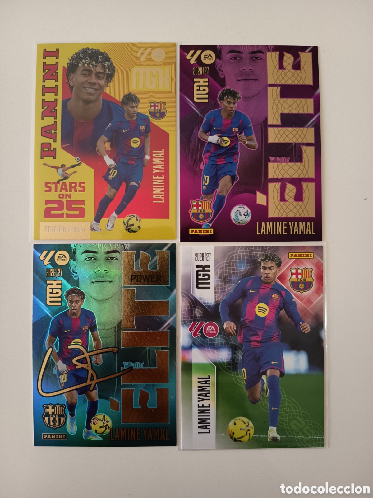 Cromos de f&uacute;tbol: Lote Lamine Yamal megacracks 2026-2027