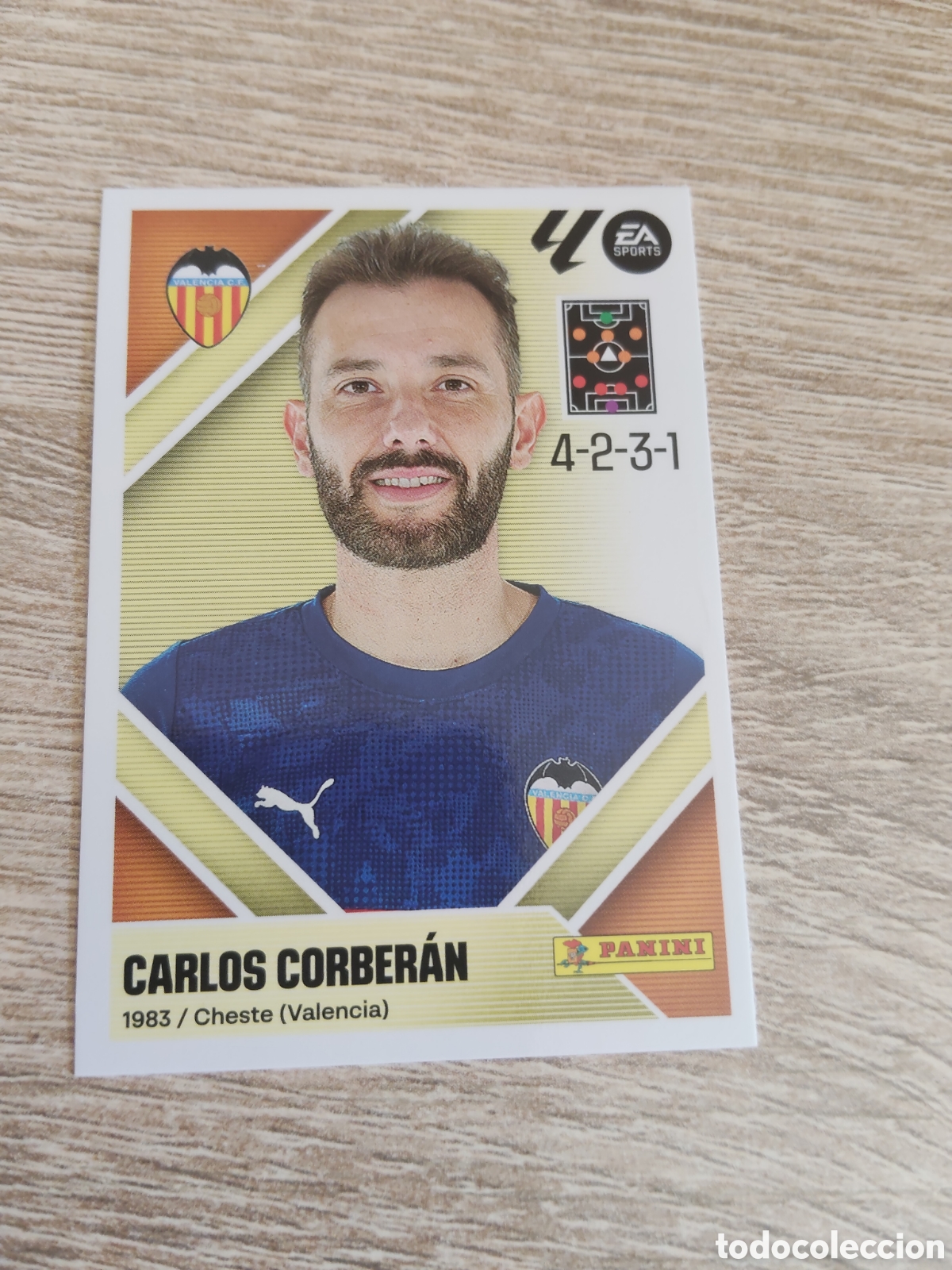 Fu&szlig;ball-Sticker: Carlos Corberan Valencia liga 2026 2027 26 27 ediciones este