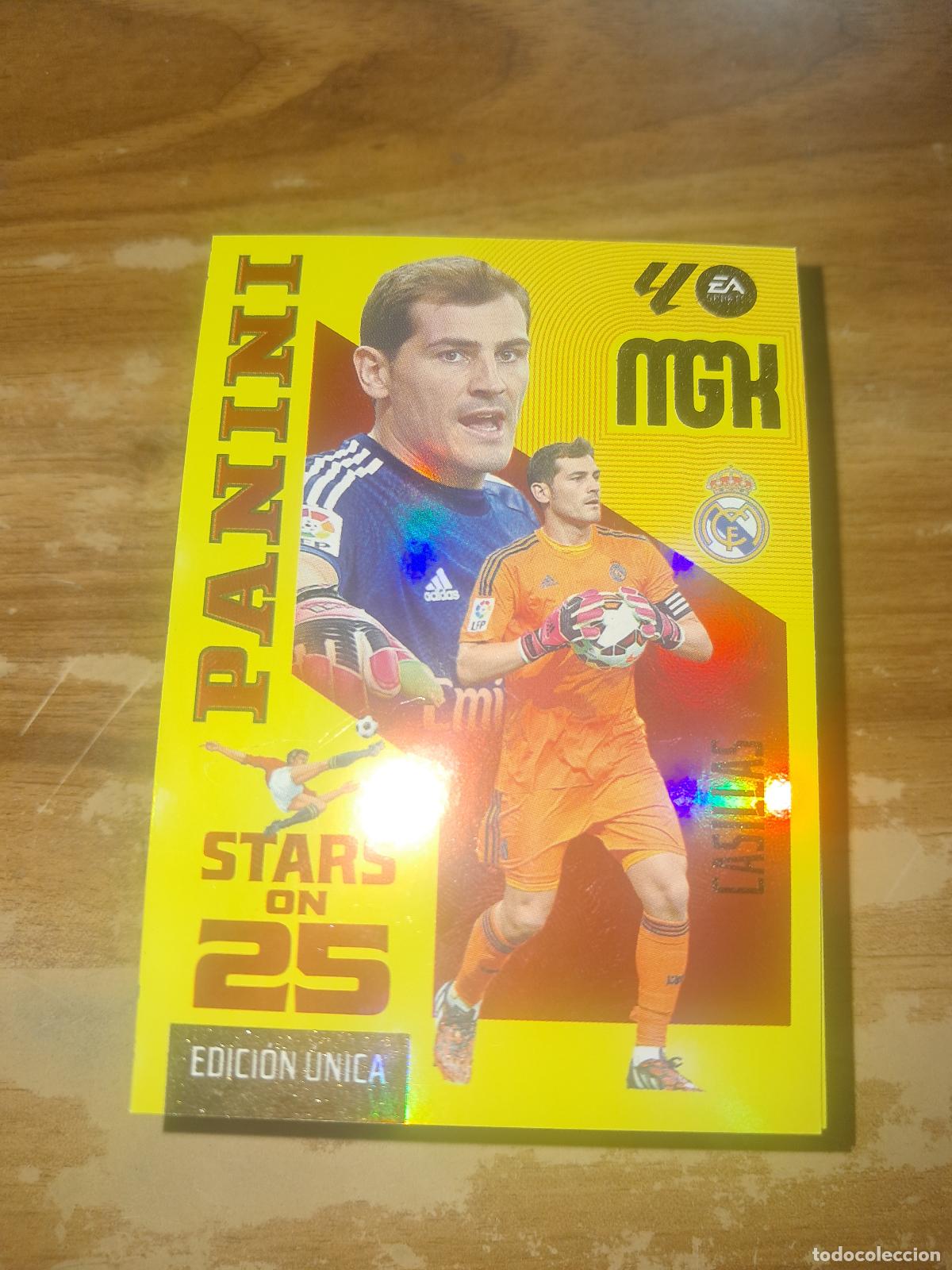 Figurine di Calcio: CARD MEGACRACKS TEMPORADA 26/27: PANINI STARS ON 25 EDICI&Oacute;N &Uacute;NICA CASILLAS, N&deg; 428