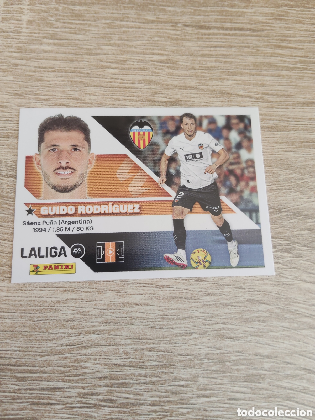 Cromos de f&uacute;tbol: Guido Rodr&iacute;guez Valencia liga 2026 2027 26 27 ediciones este