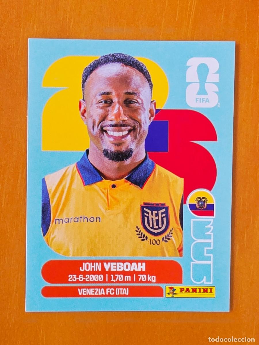Cromos de f&uacute;tbol: ECU 14 John Yeboah, Ecuador, Panini FIFA World Cup Mundial 2026 Sticker