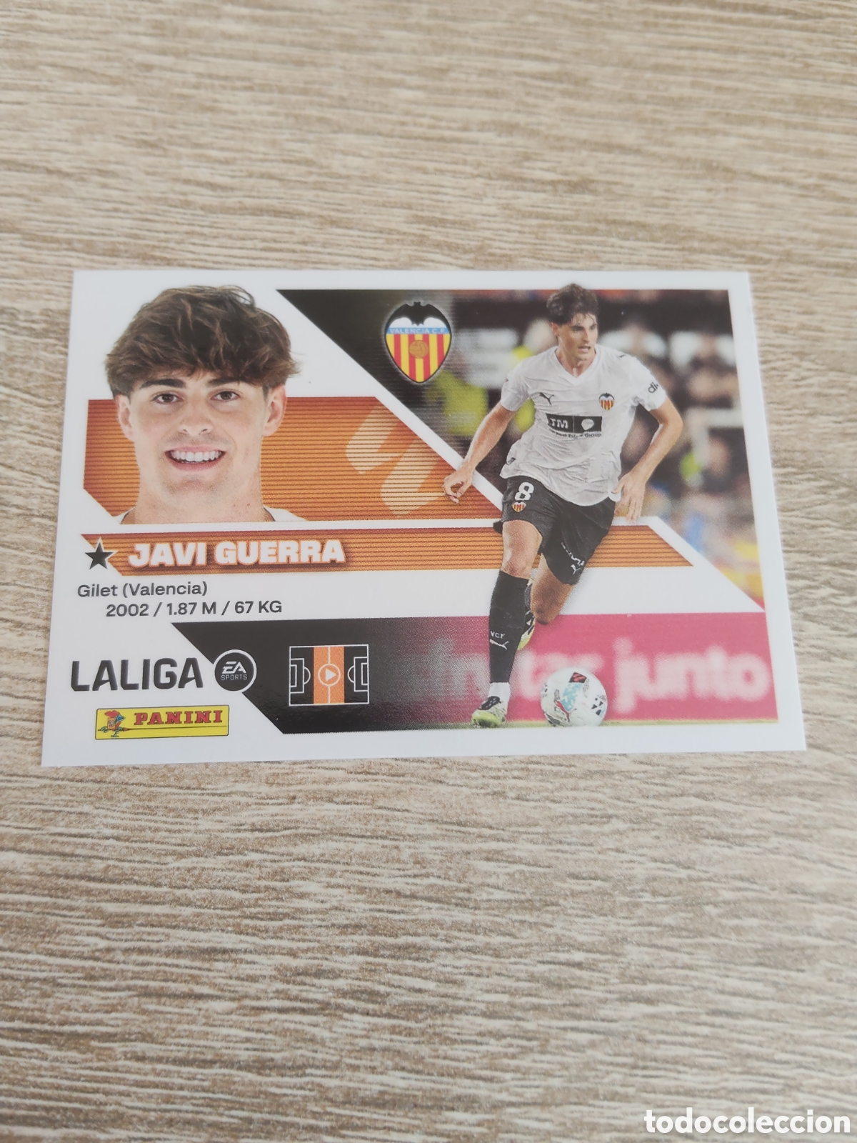 Cromos de f&uacute;tbol: Javi Guerra Valencia liga 2026 2027 26 27 ediciones este