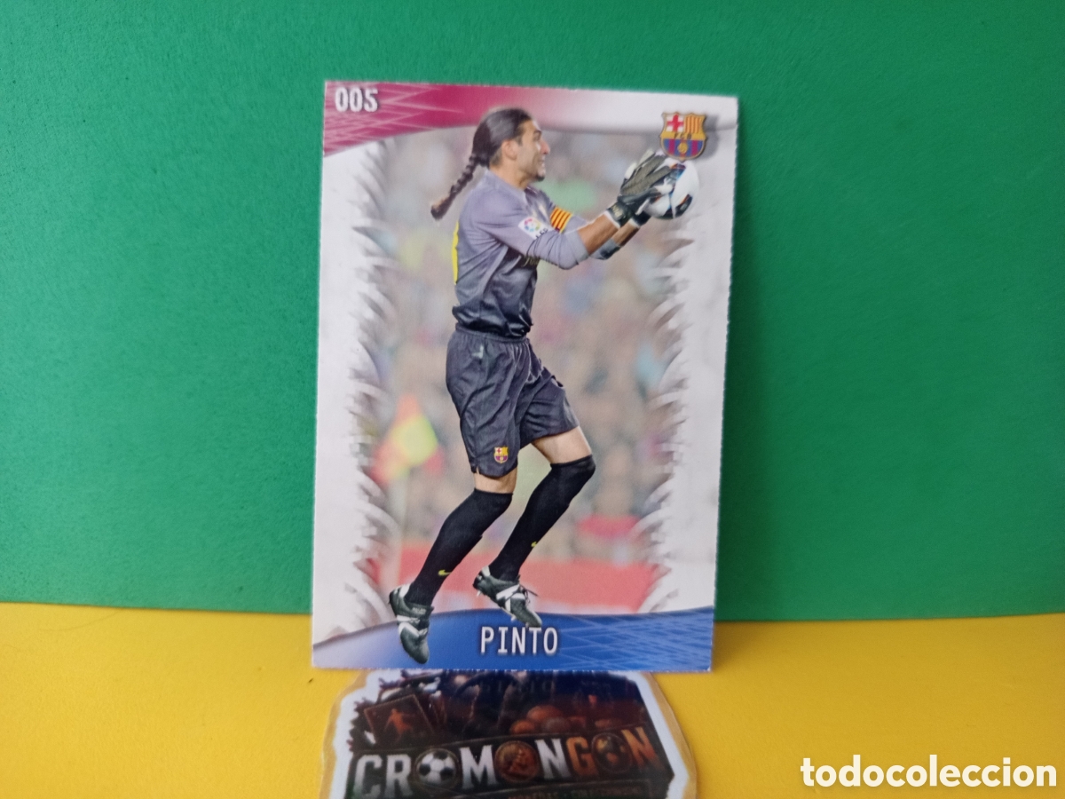 Figurine di Calcio: ❇️ CROMO CARD ⚽ PINTO BARCELONA 5 FICHAS LIGA QUIZ GAME 2014 13 14 2013 2014 MUNDICROMO ❇️