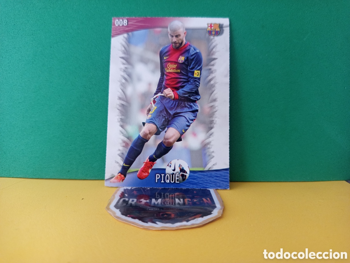 Figurine di Calcio: ❇️ CROMO CARD ⚽ PIQU&Eacute; BARCELONA 8 FICHAS LIGA QUIZ GAME 2014 13 14 2013 2014 MUNDICROMO ❇️