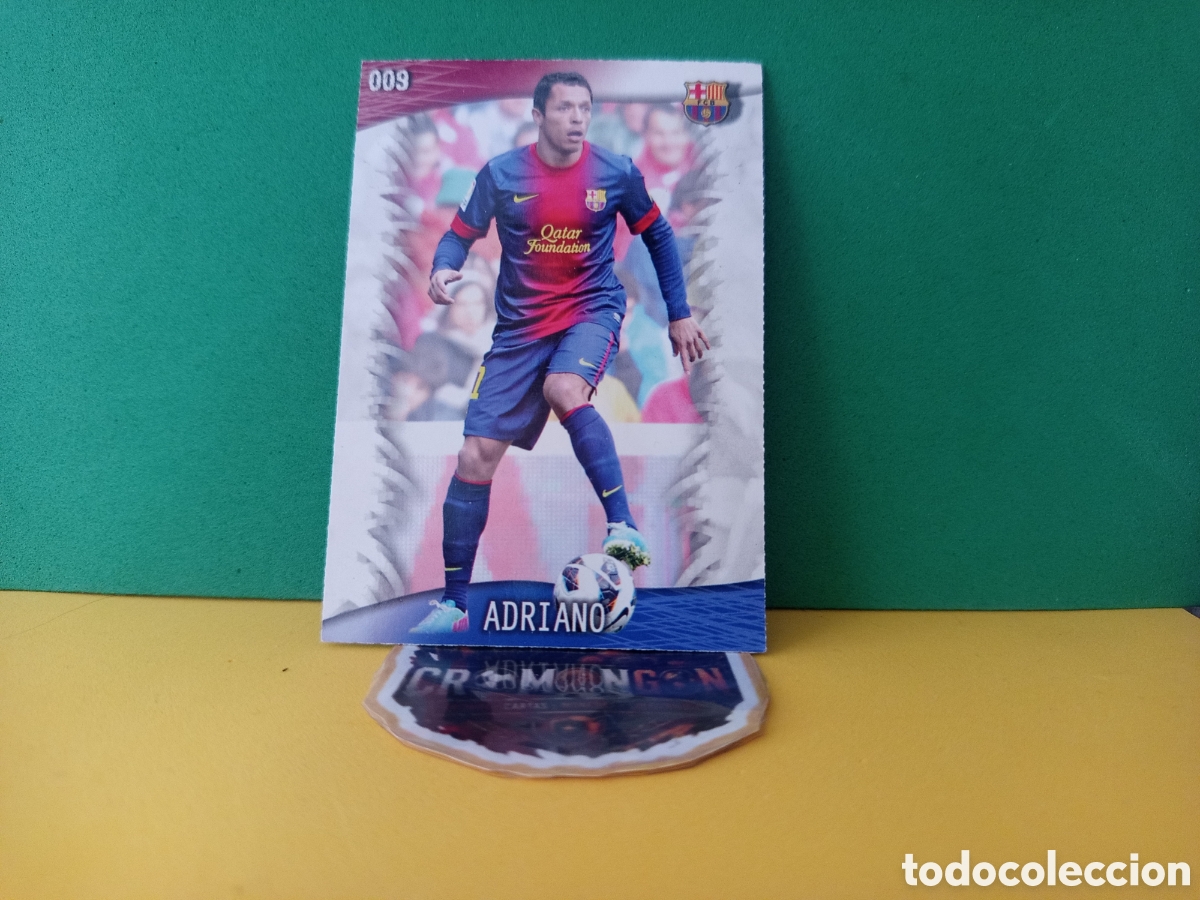 Figurine di Calcio: ❇️ CROMO CARD ⚽ ADRIANO BARCELONA 9 FICHAS LIGA QUIZ GAME 2014 13 14 2013 2014 MUNDICROMO ❇️