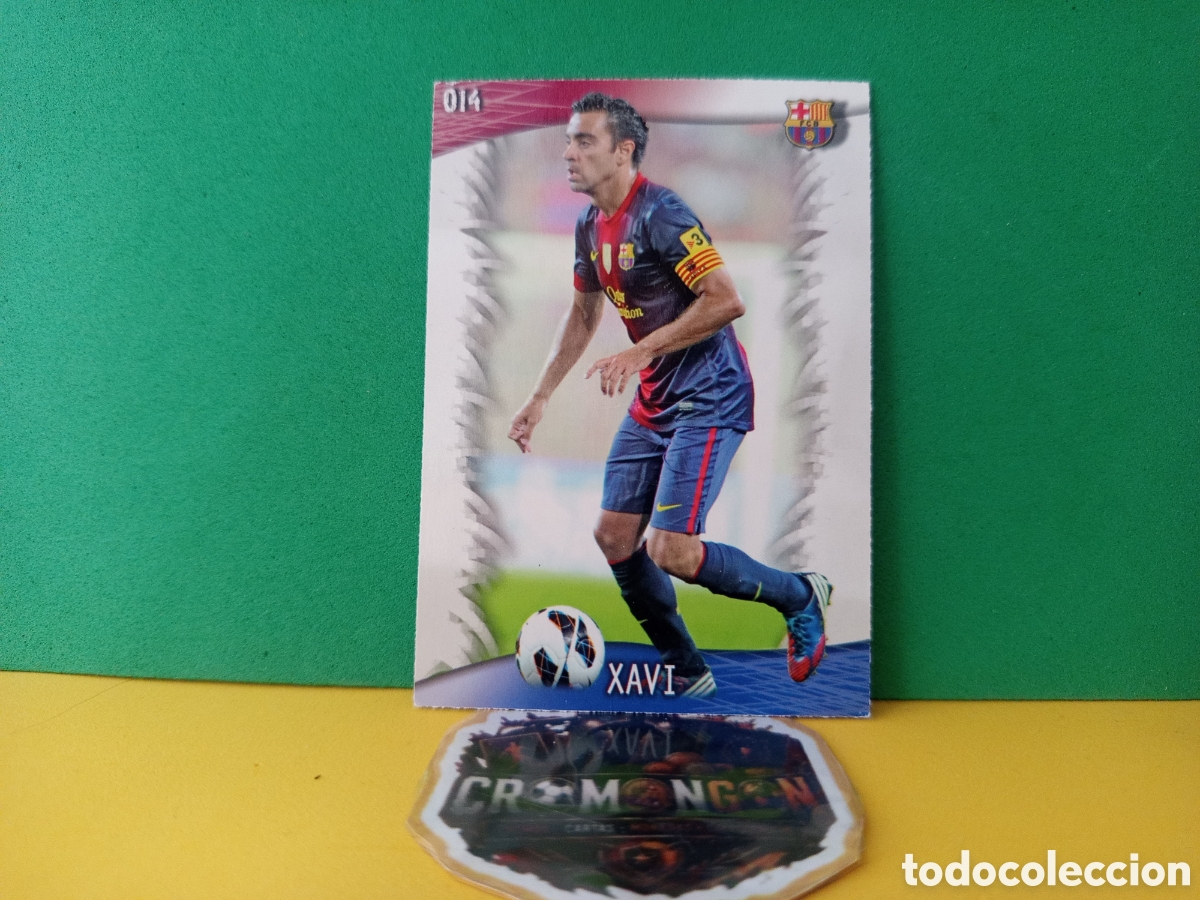 Fu&szlig;ball-Sticker: ❇️ CROMO CARD ⚽ XAVI BARCELONA 14 FICHAS LIGA QUIZ GAME 2014 13 14 2013 2014 MUNDICROMO ❇️