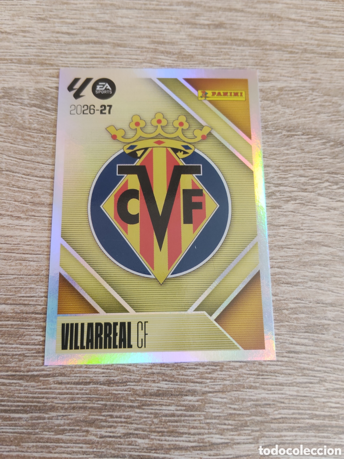 Fu&szlig;ball-Sticker: Escudo Villarreal liga 2026 2027 26 27 ediciones este