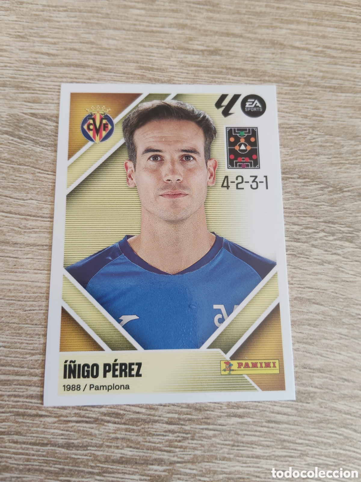 Fu&szlig;ball-Sticker: &Iacute;&ntilde;igo P&eacute;rez Villarreal liga 2026 2027 26 27 ediciones este