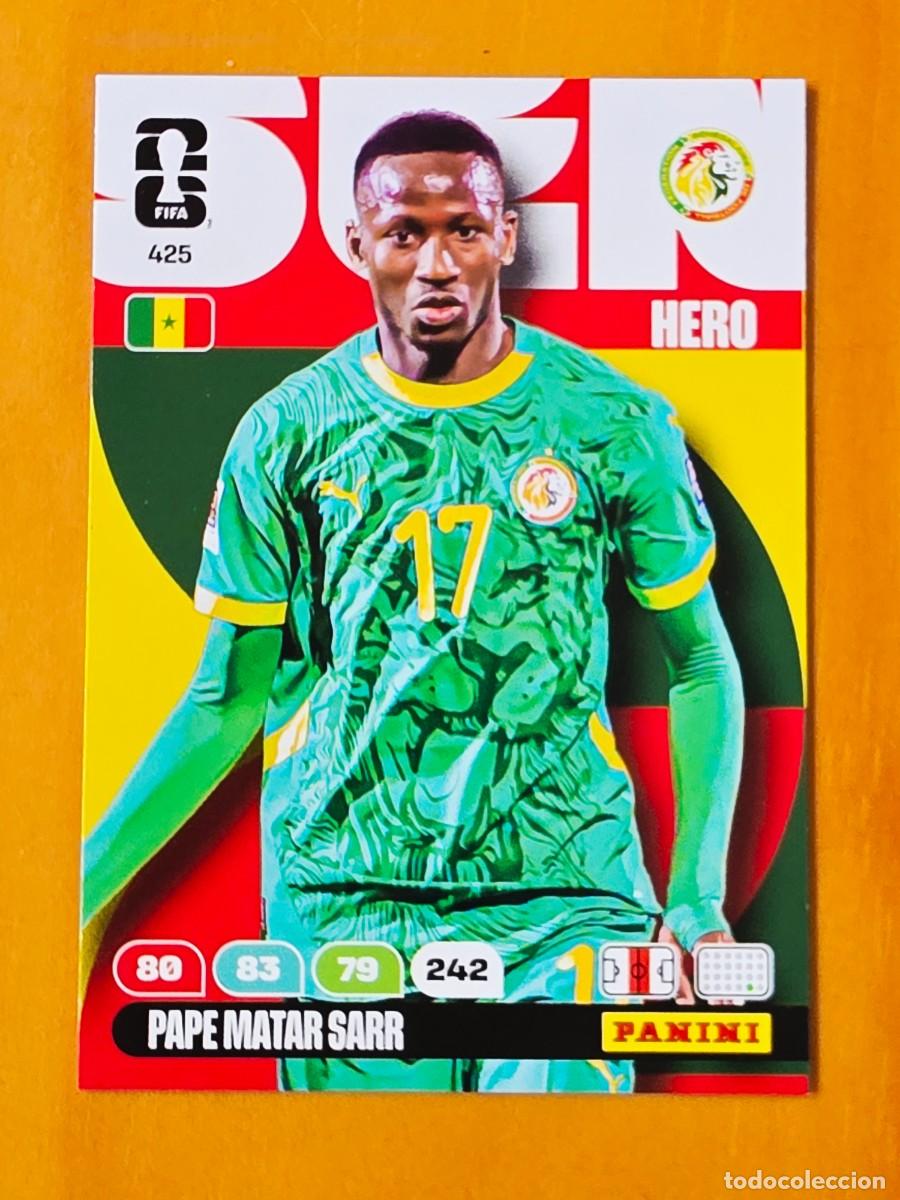 Cartes &agrave; collectionner de Football: 425 Pape Matar Sarr, Hero, Senegal, Adrenalyn XL Fifa World Cup 2026, Mundial 26