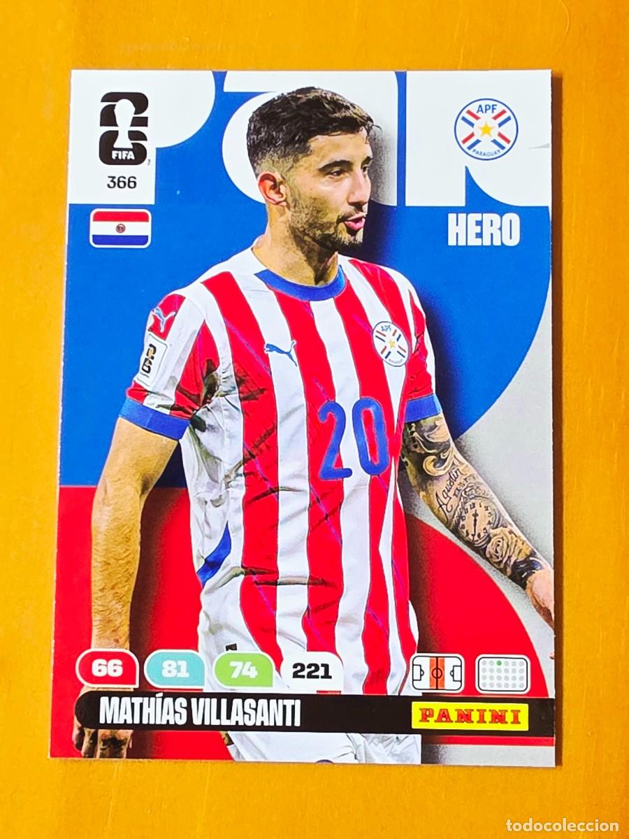Cartes &agrave; collectionner de Football: 366 Math&iacute;as Villasanti, Paraguay, Adrenalyn XL Fifa World Cup 2026 Mundial 26