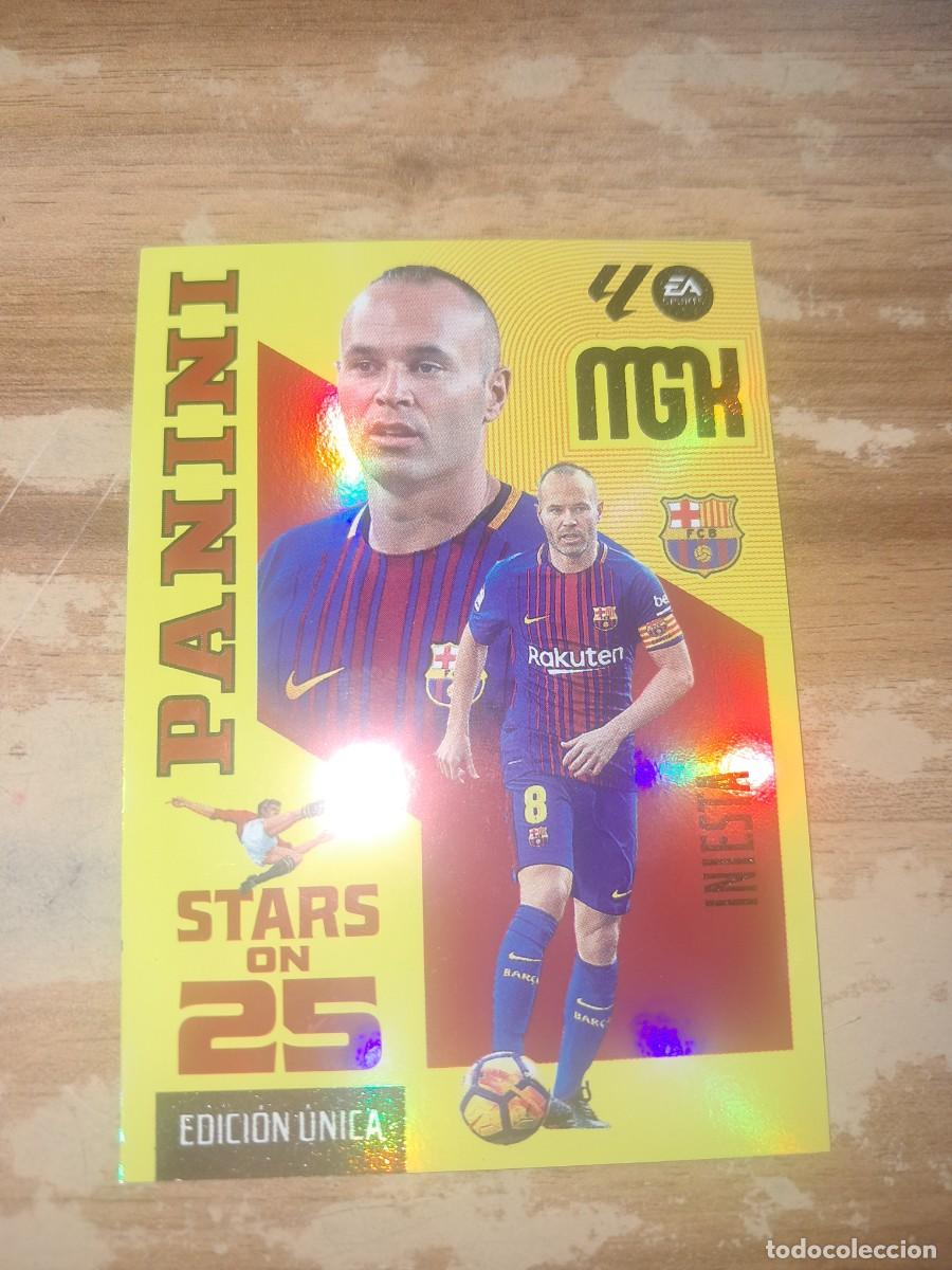 Cromos de f&uacute;tbol: CARD MEGACRACKS TEMPORADA 26/27: PANINI STARS ON 25 EDICI&Oacute;N &Uacute;NICA INIESTA, N&deg; 434