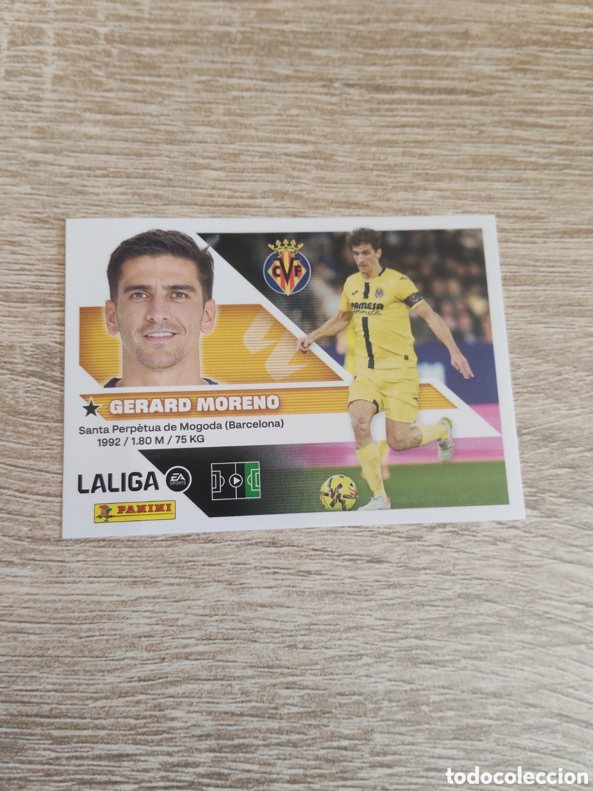 Cromos de f&uacute;tbol: Gerard Moreno Villarreal liga 2026 2927 26 27 ediciones este