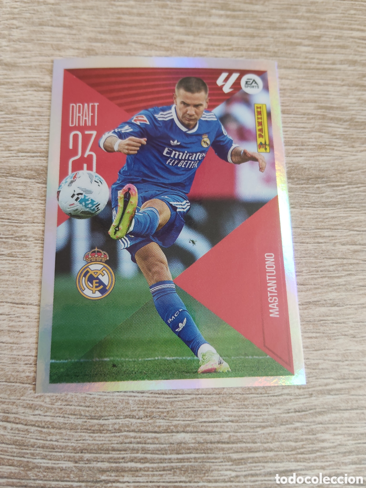 Cromos de f&uacute;tbol: Mastantuono Real Madrid draft 23 liga 2026 2027 26 27 ediciones este