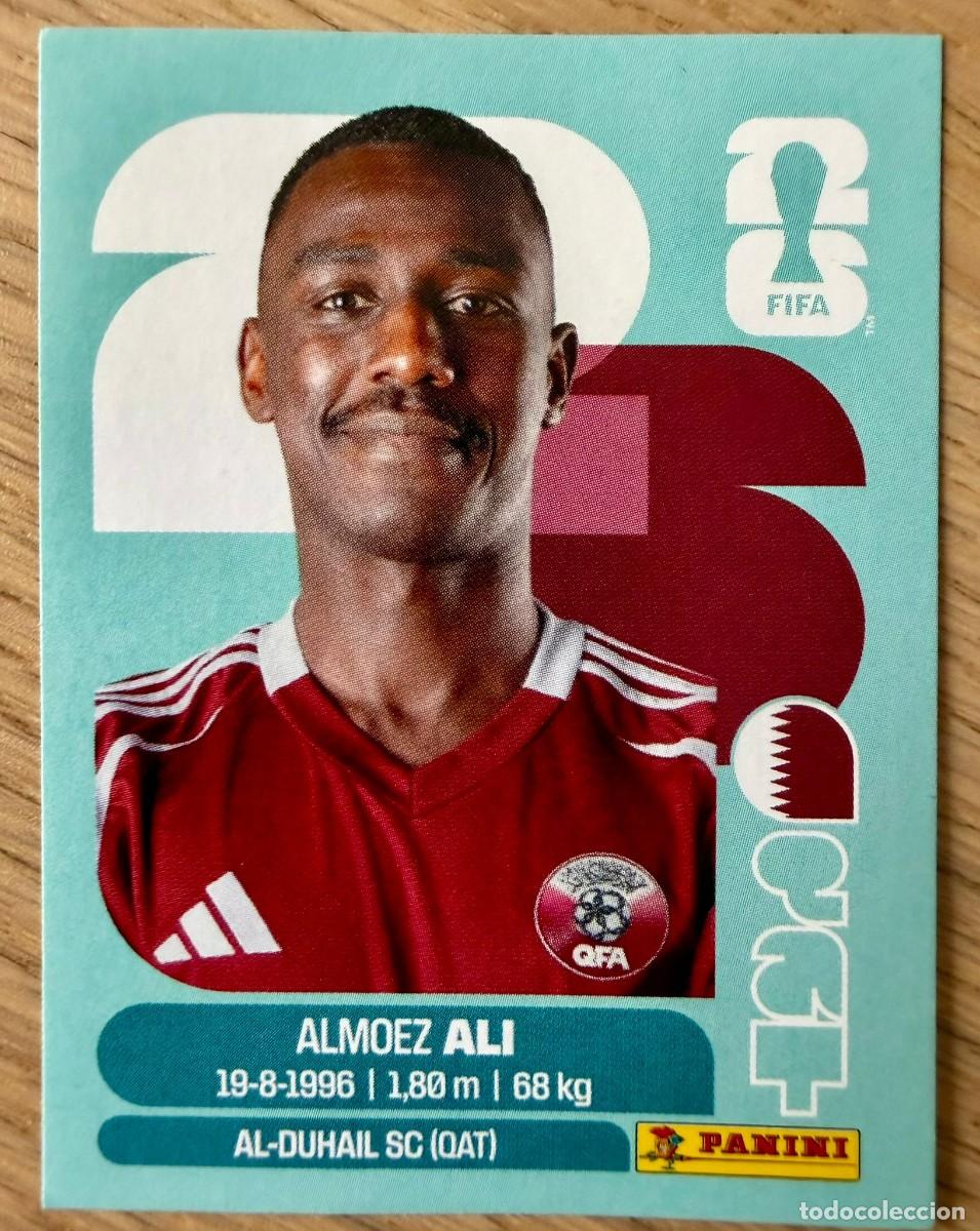 Cromos de f&uacute;tbol: QAT20 QAT 20 ALMOEZ ALI QATAR MUNDIAL FIFA WORLD CUP 2026 26 STICKER CROMO PANINI SIN PEGAR
