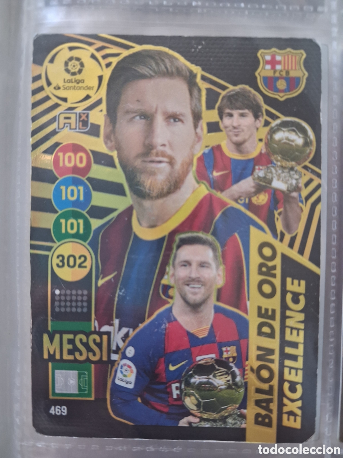 Cromos de f&uacute;tbol: ADRENALYN XL 2020 2021 20 21 - MESSI (469) BALON DE ORO EXCELLENCE