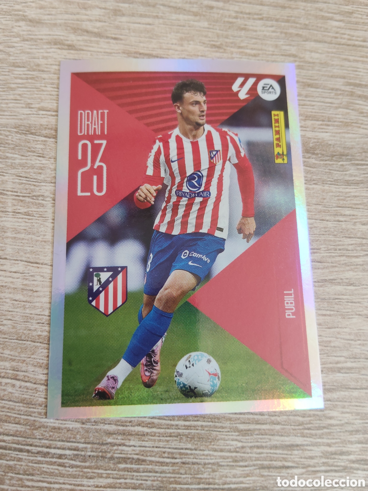 Cromos de f&uacute;tbol: Pubill Atl&eacute;tico de Madrid draft 23 liga 2026 2027 26 27 ediciones este