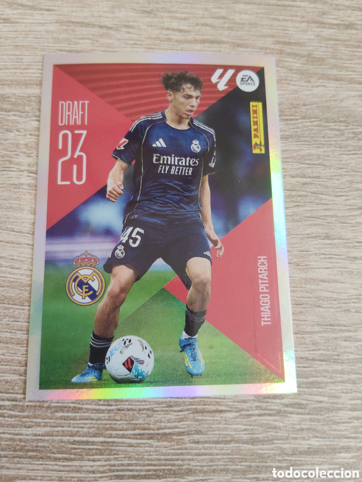Cromos de f&uacute;tbol: Thiago Pitarch Real Madrid draft 23 liga 2026 2027 26 27 ediciones este