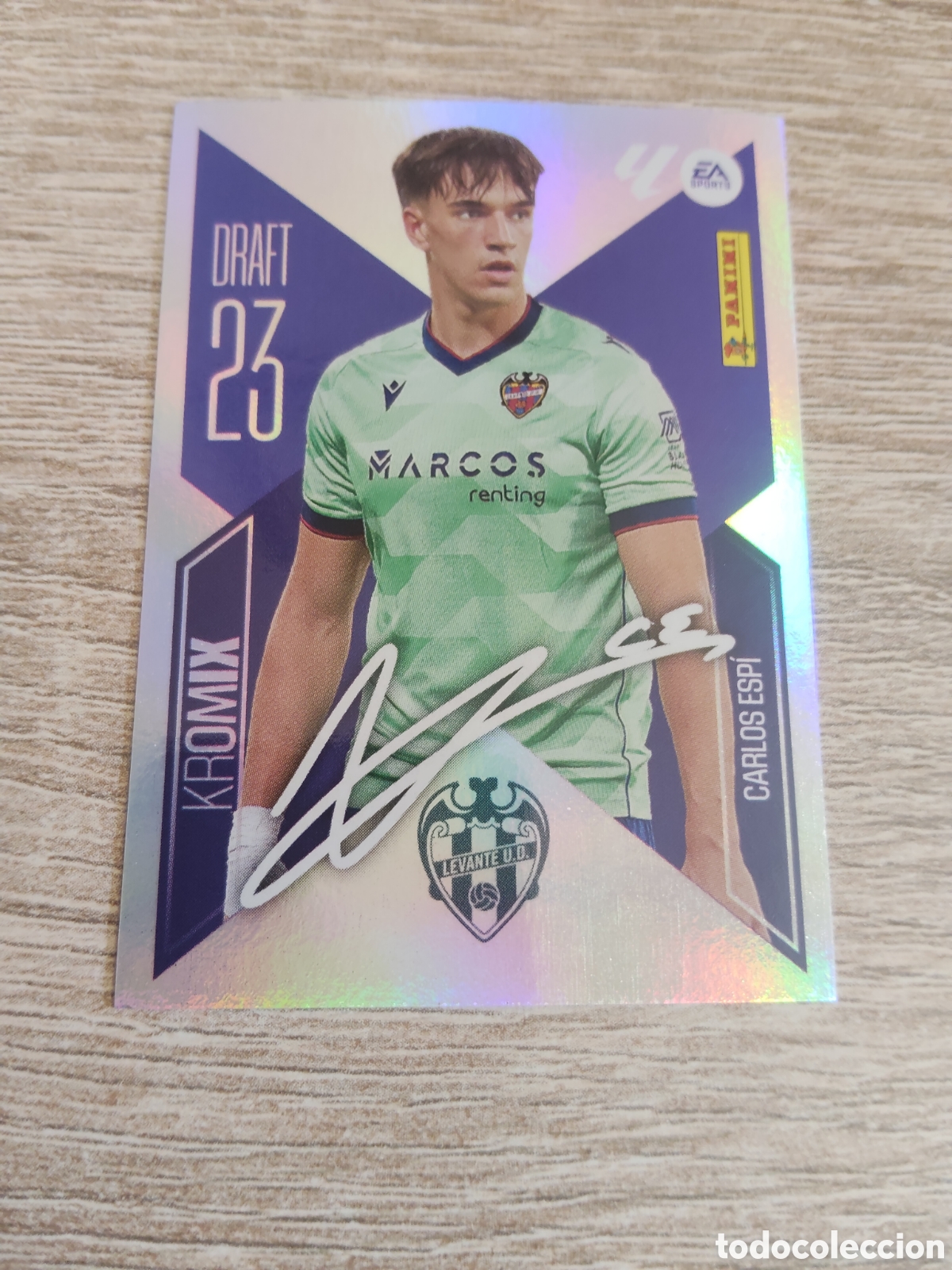 Cromos de f&uacute;tbol: Carlos Espi Levante draft 23 kromix liga 2026 2027 26 27 ediciones este