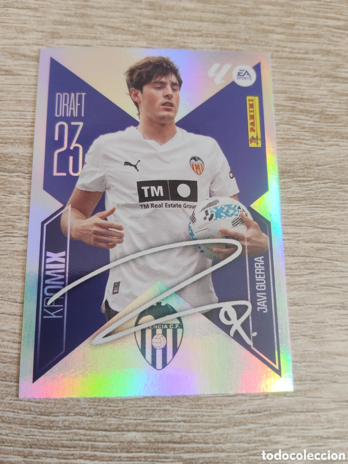 Cromos de f&uacute;tbol: Javi Guerra Valencia draft 23 kromix liga 2026 2027 26 27 ediciones este