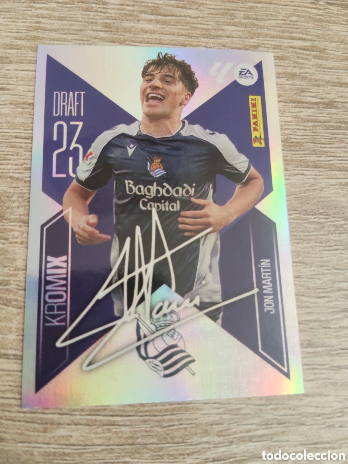Cromos de f&uacute;tbol: Jon Mart&iacute;n Real Sociedad draft 23 kromix liga 2026 2027 26 27 ediciones este