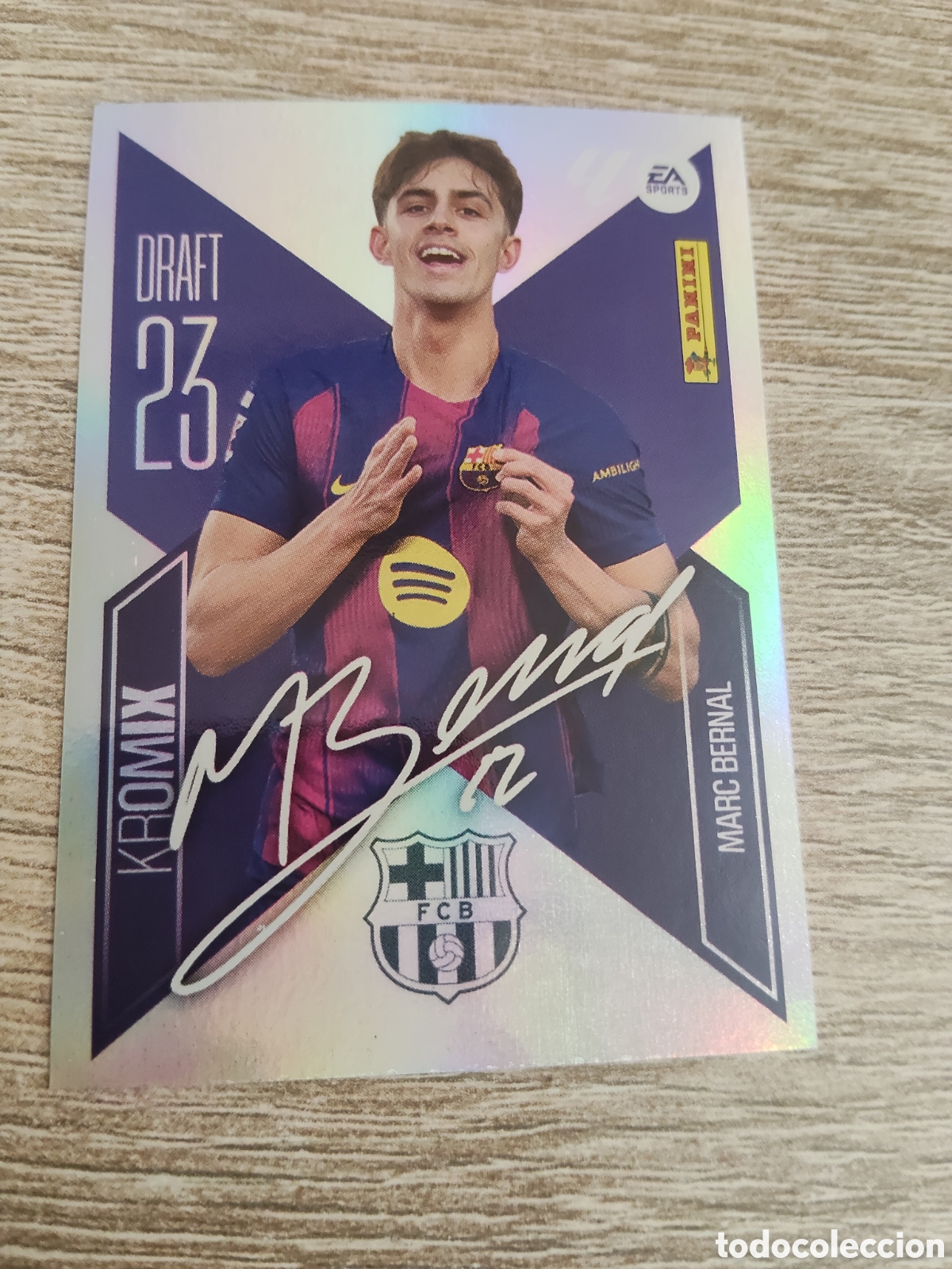 Cromos de f&uacute;tbol: Marc Bernal Barcelona draft 23 kromix liga 2026 2027 26 27 ediciones este