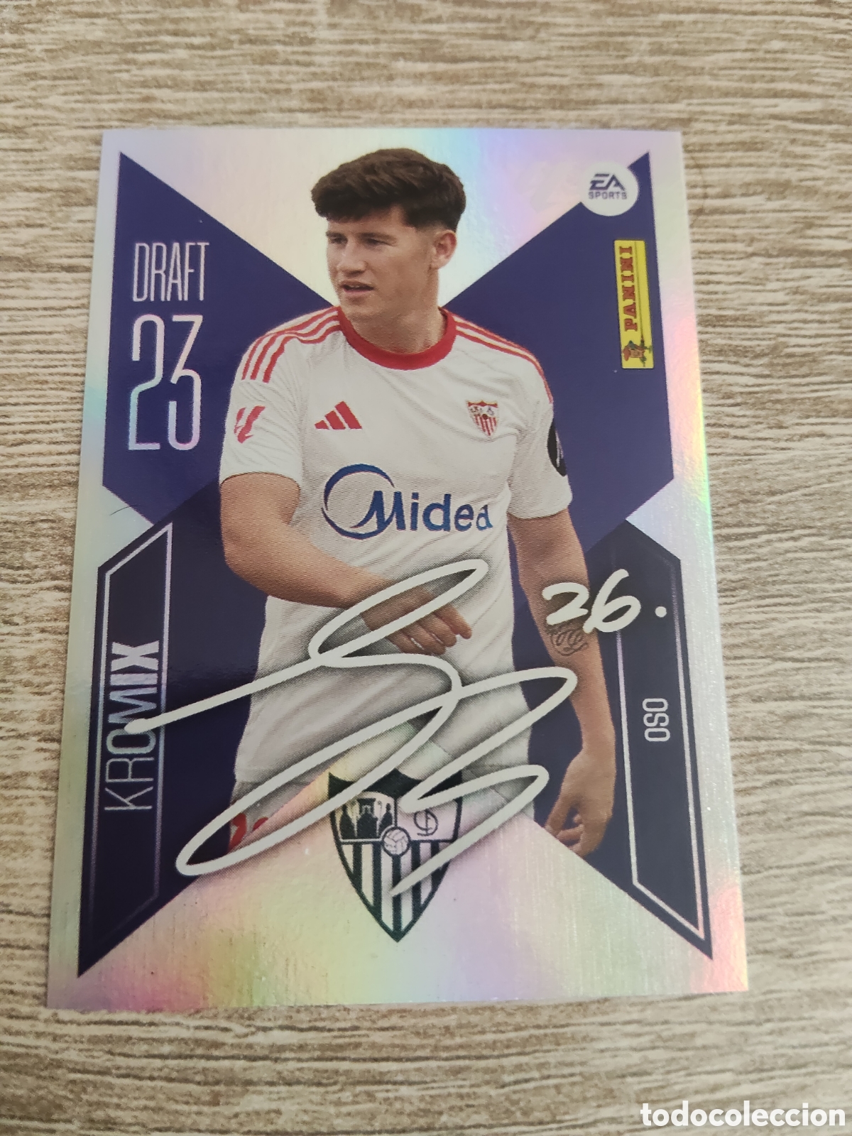 Cromos de f&uacute;tbol: Oso Sevilla draft 23 kromix liga 2026 2027 26 27 ediciones este