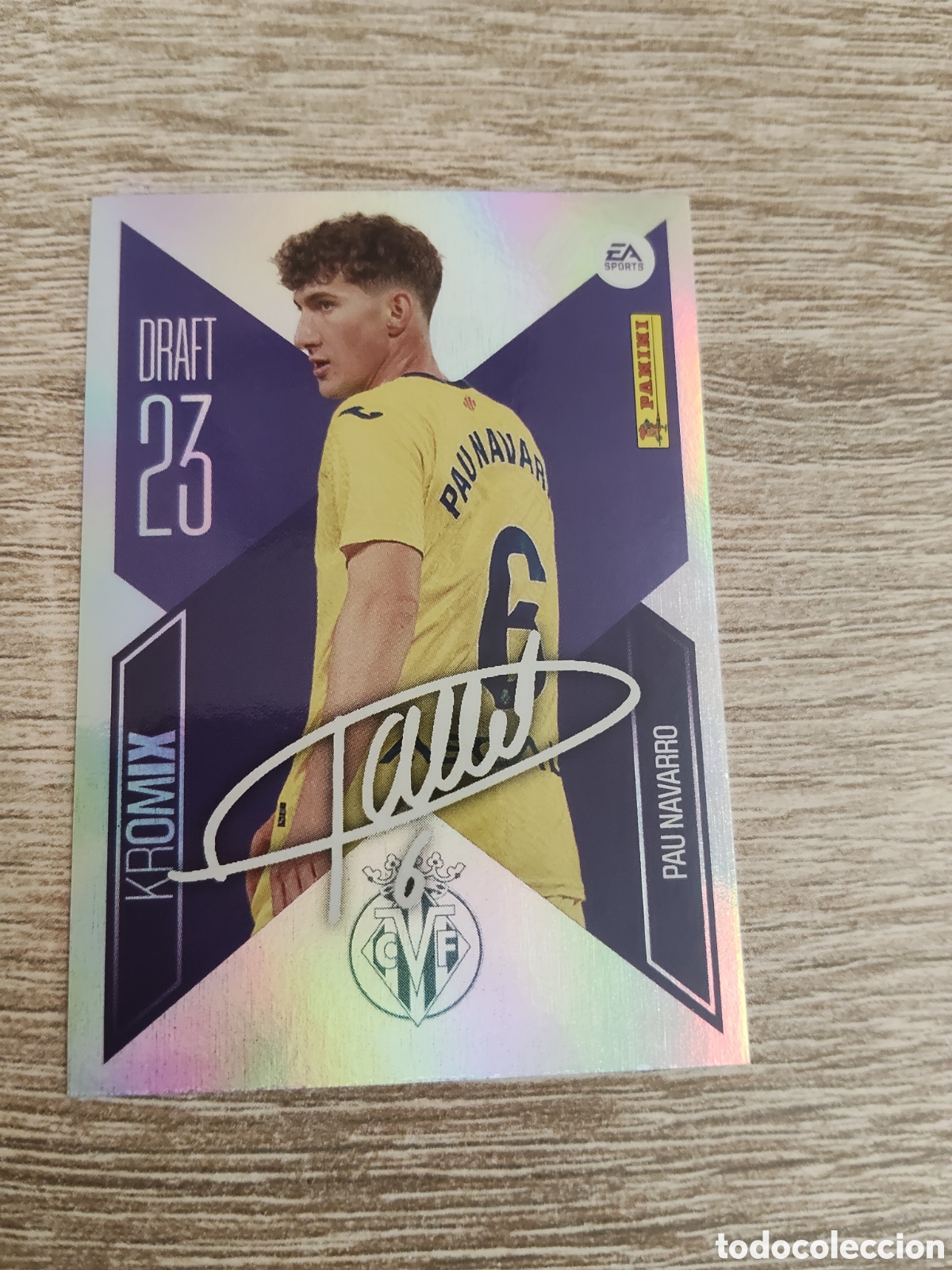 Cromos de f&uacute;tbol: Pau Navarro Villarreal draft 23 kromix liga 2026 2027 26 27 ediciones este