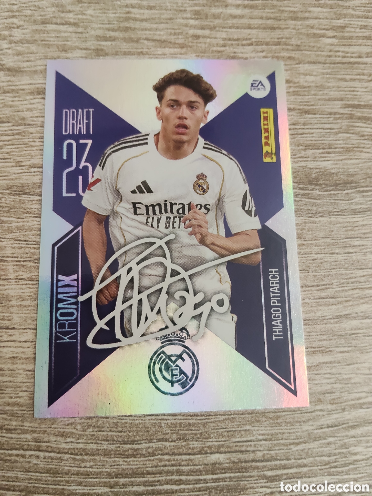 Cromos de f&uacute;tbol: Thiago Pitarch Real Madrid draft 23 kromix liga 2026 2027 26 27 ediciones este
