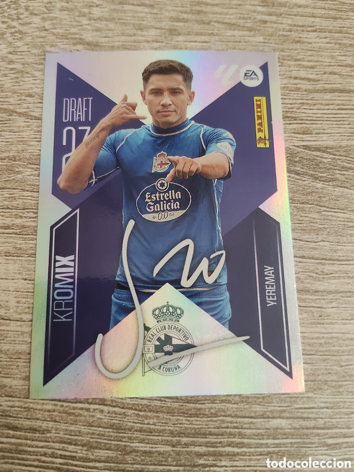 Cromos de f&uacute;tbol: Yeremay Deportivo de la Coru&ntilde;a draft 23 kromix liga 2026 2027 26 27 ediciones este