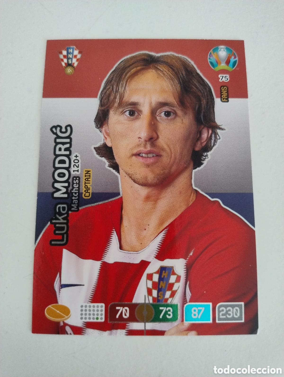 Cromos de f&uacute;tbol: 75 - Modric - Croacia - Adrenalyn XL Euro 2020 Captain