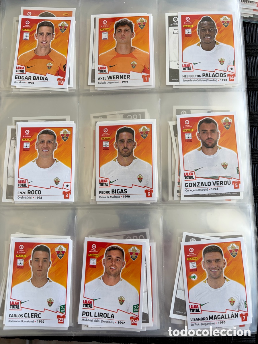 Figurine di Calcio: ELCHE LA LIGA TOTAL EQUIPO COMPLETO 2022 2023 22 23 PANINI