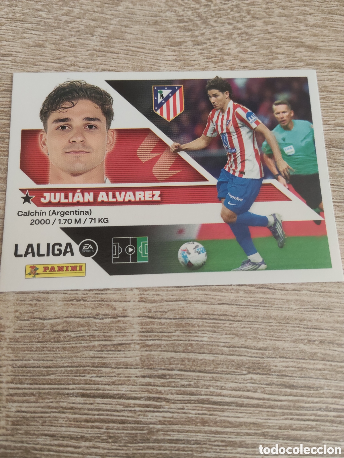 Figurine di Calcio: Juli&aacute;n &Aacute;lvarez Atl&eacute;tico de Madrid liga 2026 2027 26 27 ediciones este
