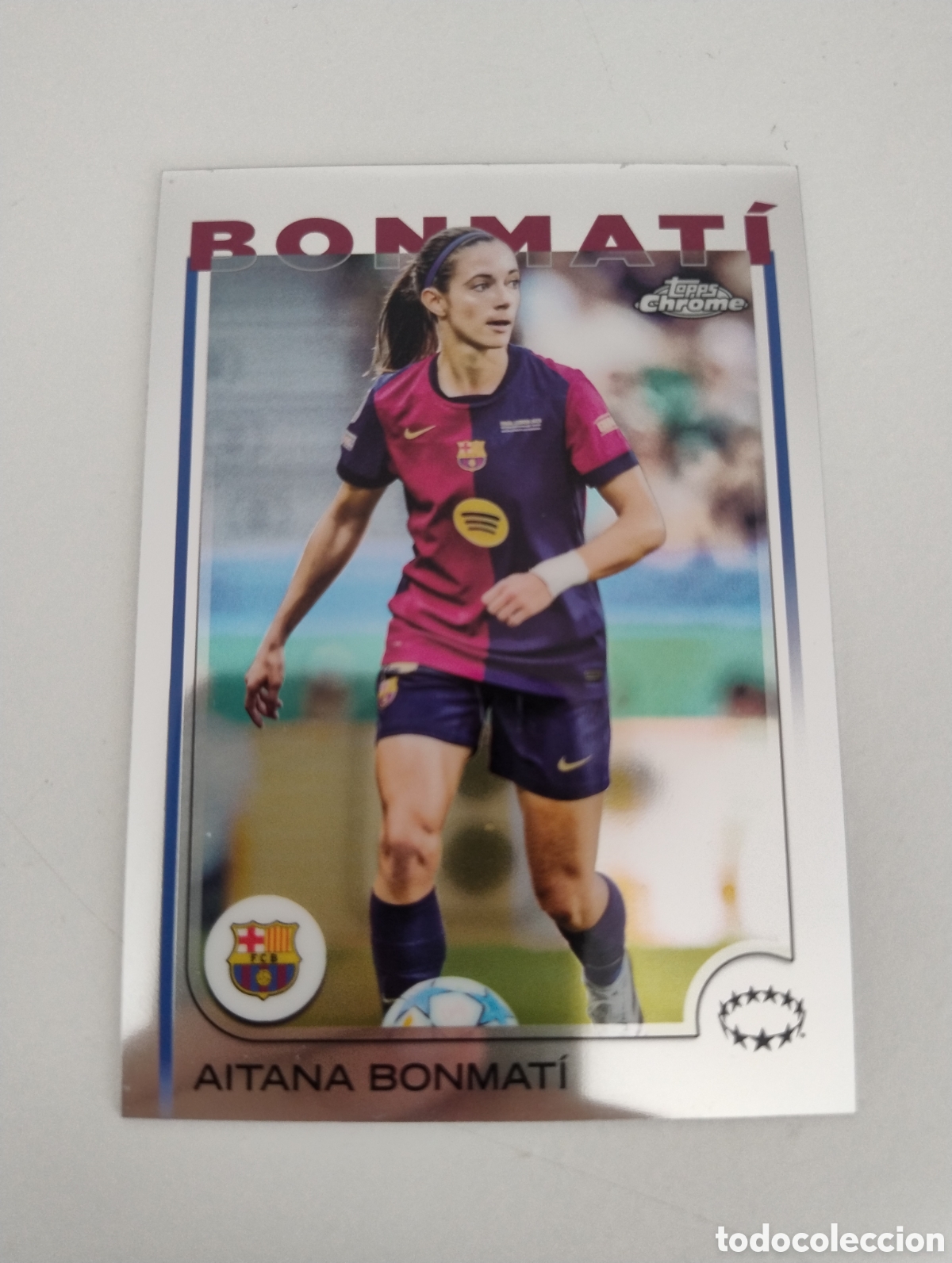 Figurine di Calcio: 1 - Aitana Bonmati - Barcelona - Topps Chrome 2025