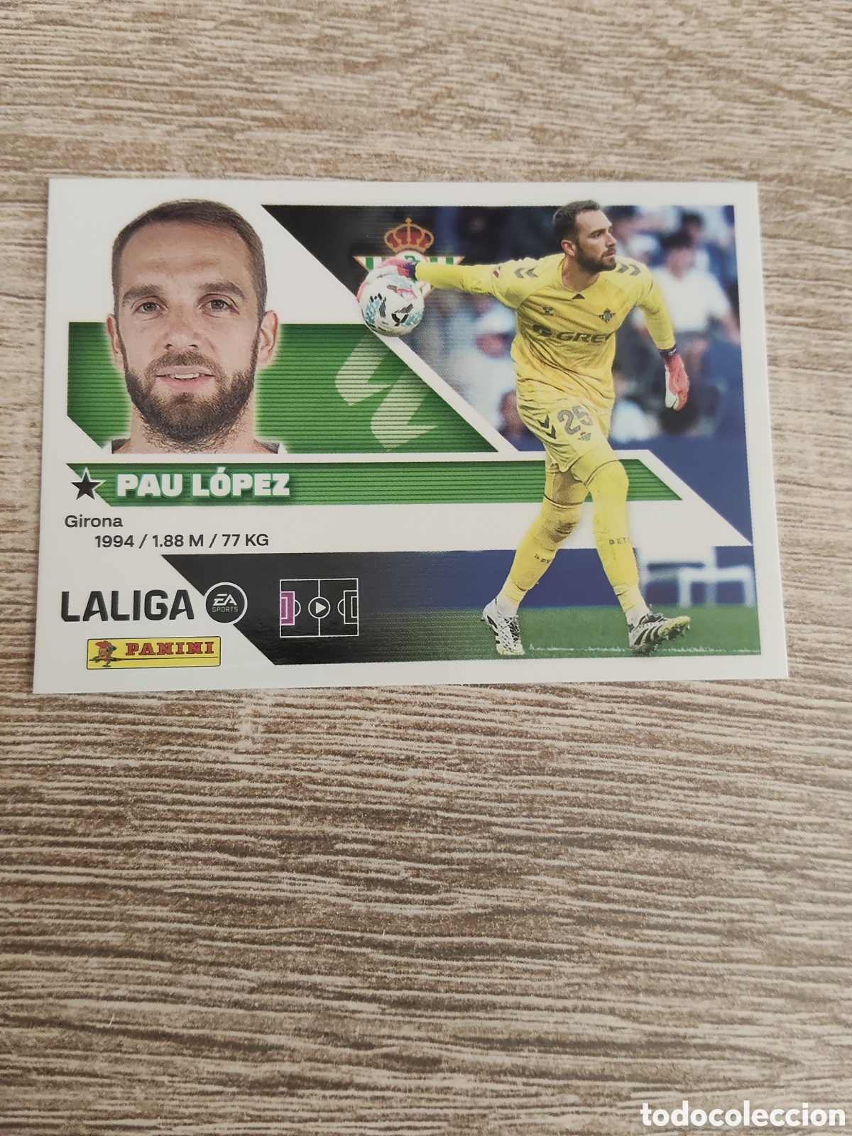 Figurine di Calcio: Pau L&oacute;pez Real Betis liga 2026 2027 26 27 ediciones este