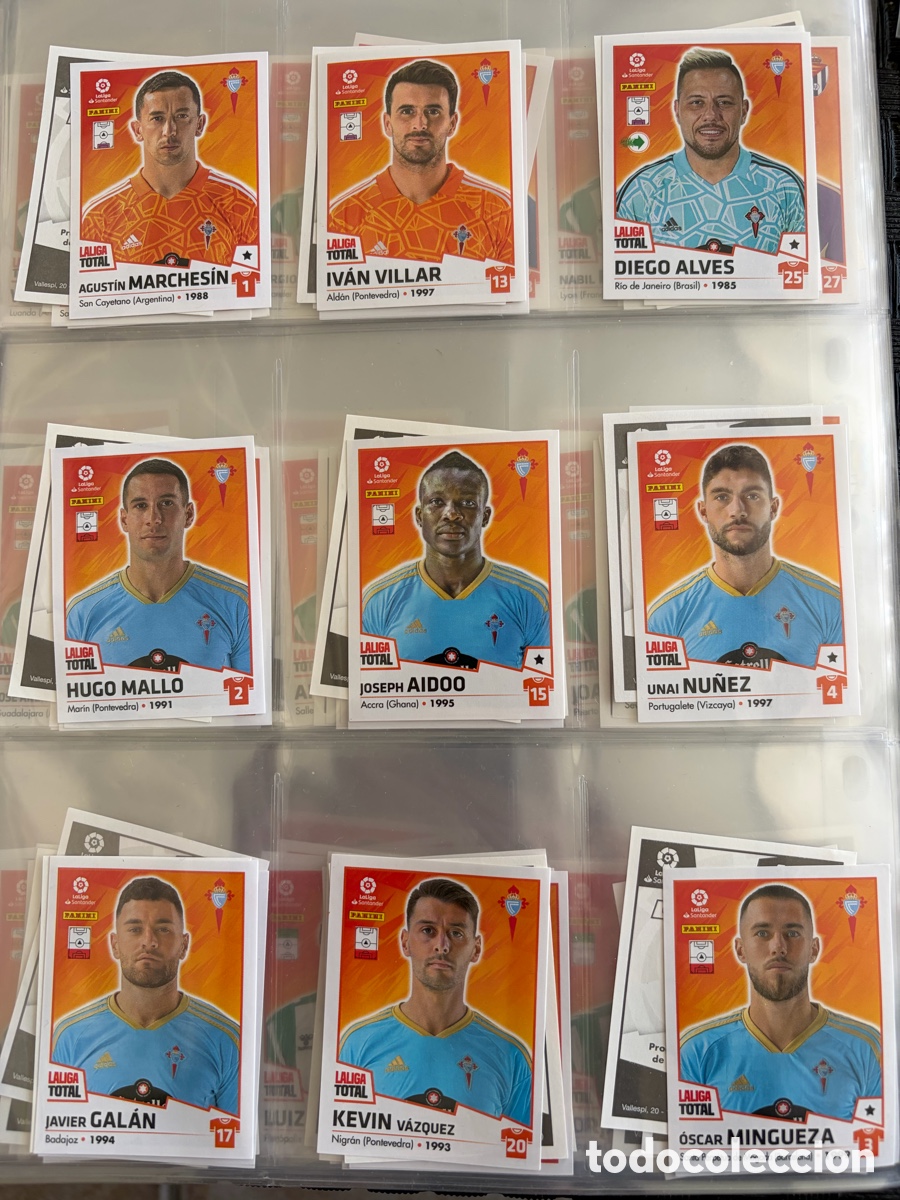 Figurine di Calcio: CELTA DE VIGO LA LIGA TOTAL EQUIPO COMPLETO 2022 2023 22 23 PANINI