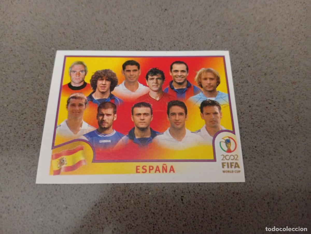 Figurine di Calcio: ALINEACION ESPA&Ntilde;A 97 MUNDIAL KOREA JAPON 2002 02 PANINI NUNCA PEGADO