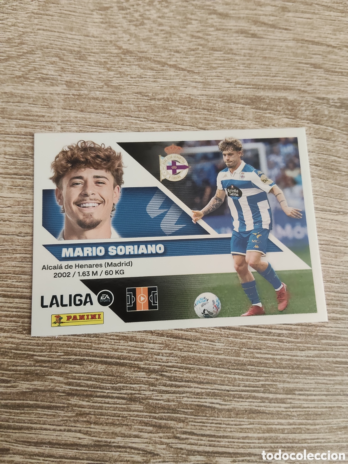 Cromos de f&uacute;tbol: Mario Soriano Deportivo de la Coru&ntilde;a liga 2026 2027 26 27 ediciones este