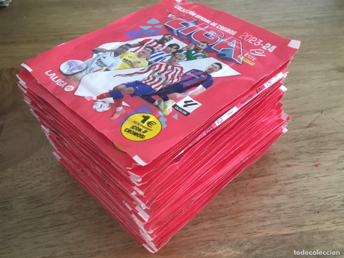 Cromos de f&uacute;tbol: liga 2023 2024 23 24 ediciones este 41 sobres de cromos sin abrir perfecto estado