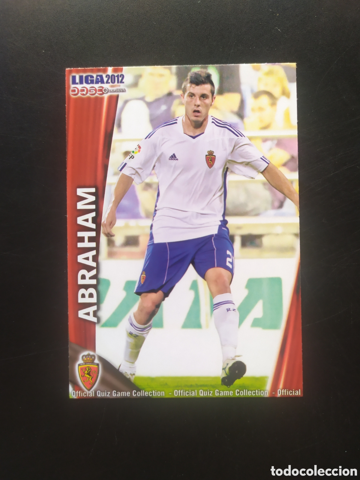 Cromos de f&uacute;tbol: Mundicromo fichas Liga 2011 2012 11 12 Abraham n&deg; 330 Real Zaragoza
