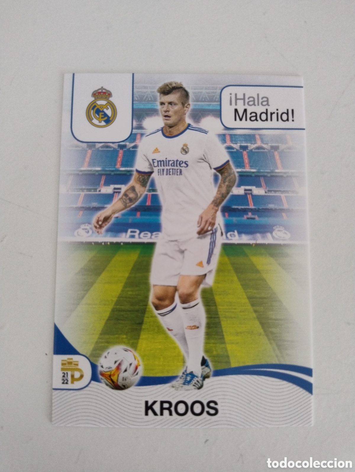 Figurine di Calcio: 10 - Kroos - Real Madrid - Panini P&oacute;dium 2021 - 2022 Hala Madrid