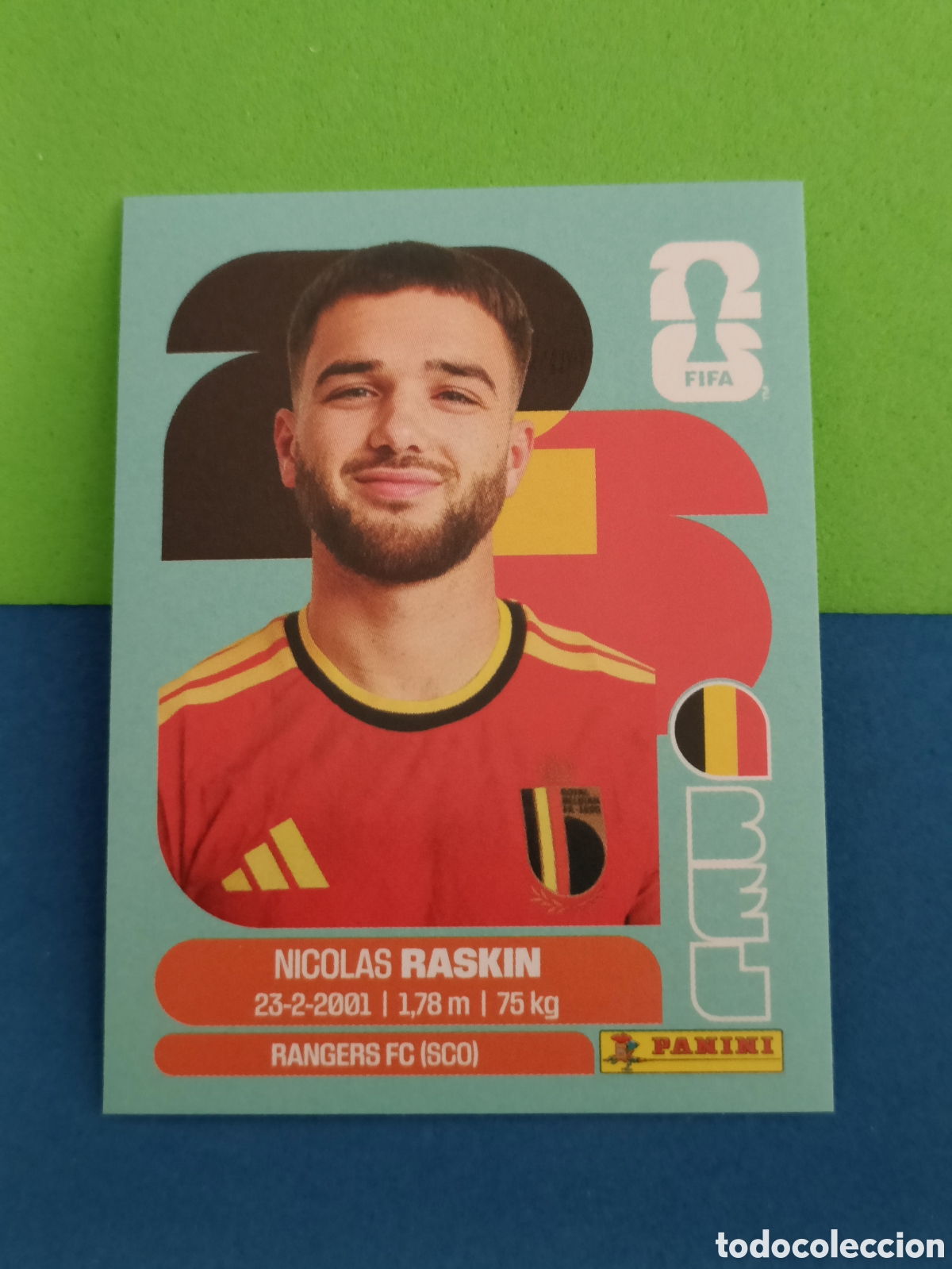 Cromos de f&uacute;tbol: Panini Mundial Fifa World cup 2026 26 sticker - BEL 11 Raskin