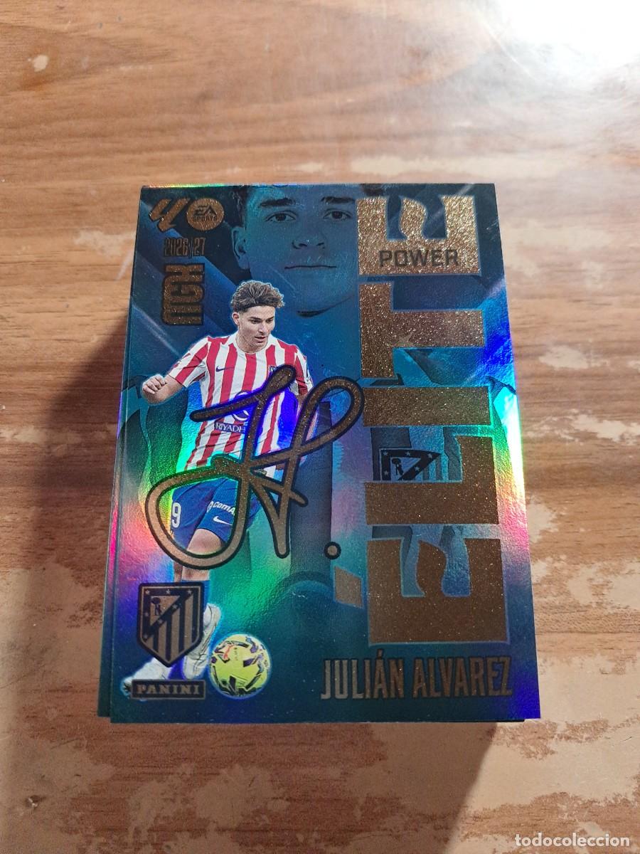 Cromos de f&uacute;tbol: CARD MEGACRACKS TEMPORADA 26/27: &Eacute;LITE POWER JULIAN &Aacute;LVAREZ, N&deg; 8P
