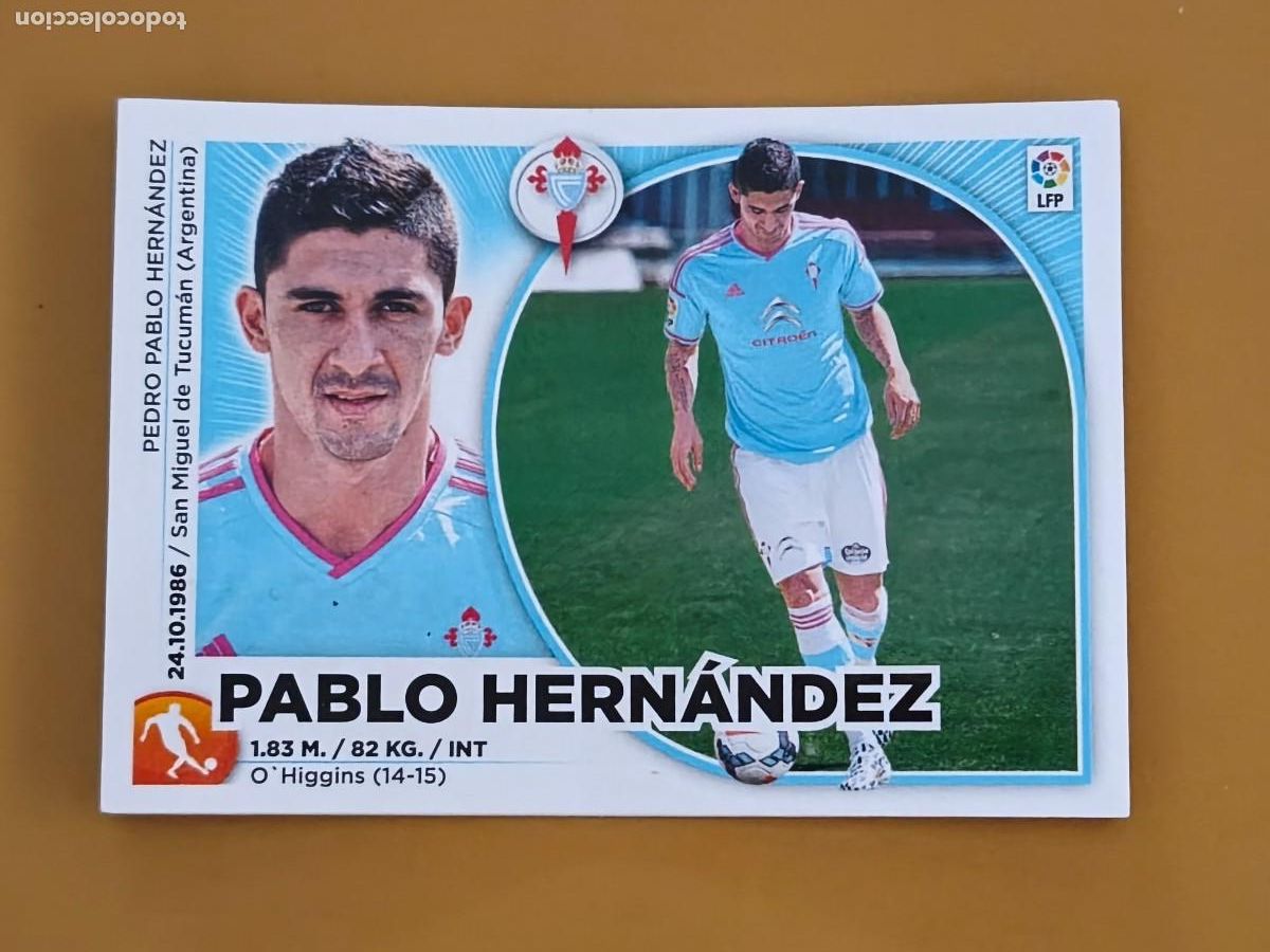 Cromos de f&uacute;tbol: pablo hernandez, liga 2014 15 ultimo fichaje