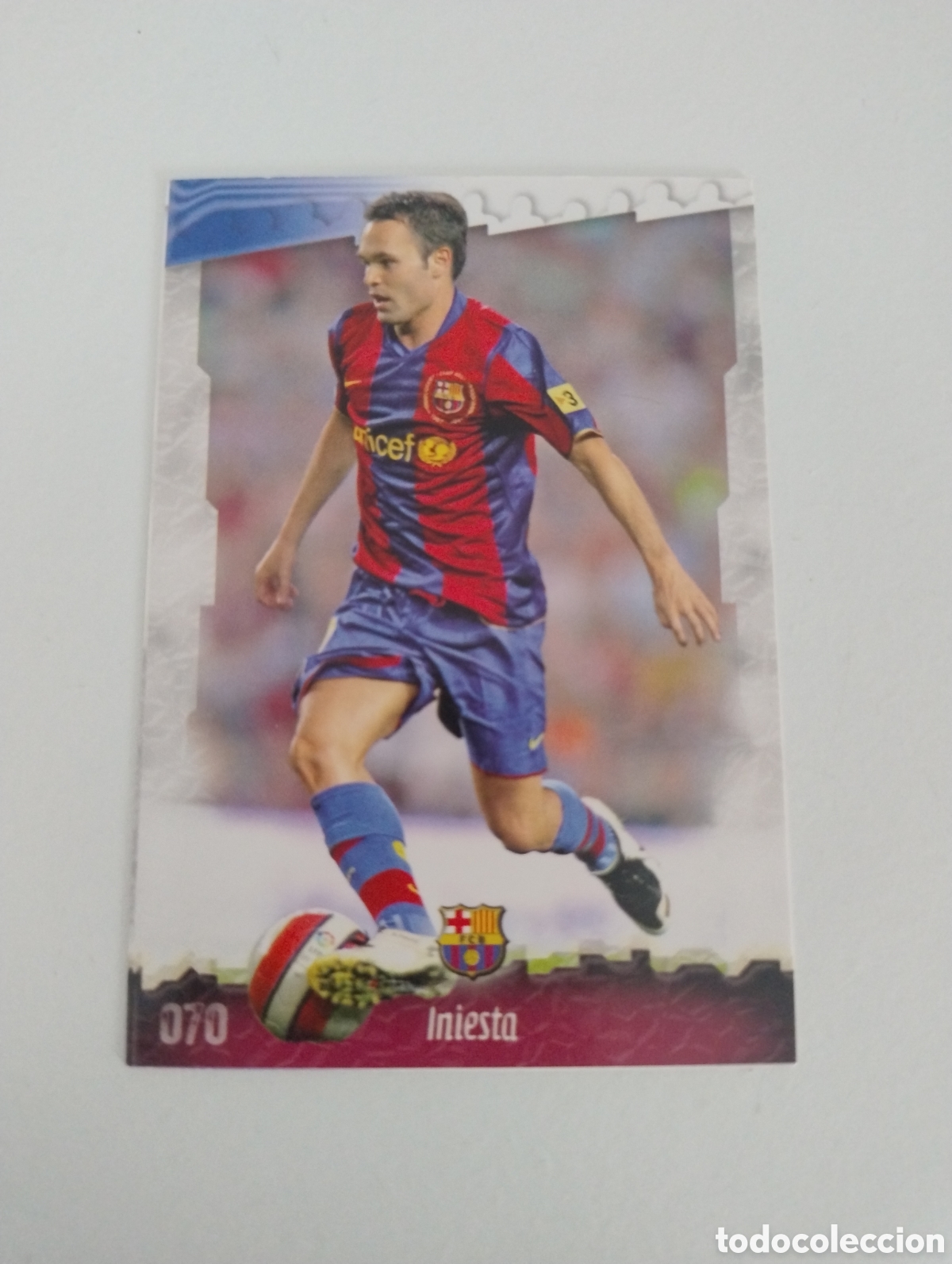 Figurine di Calcio: 70 - Iniesta - Barcelona - Mundicromo Liga 2008 - 2009