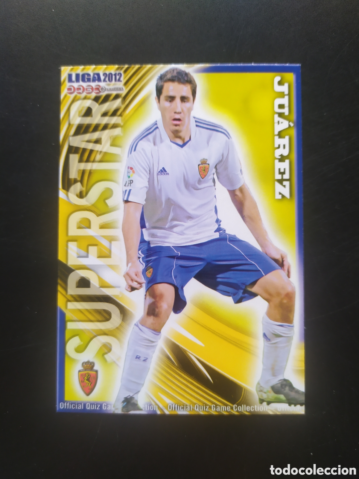 Figurine di Calcio: Mundicromo fichas Liga 2011 2012 11 12 Ju&aacute;rez superstar mate n&deg; 350 Real Zaragoza