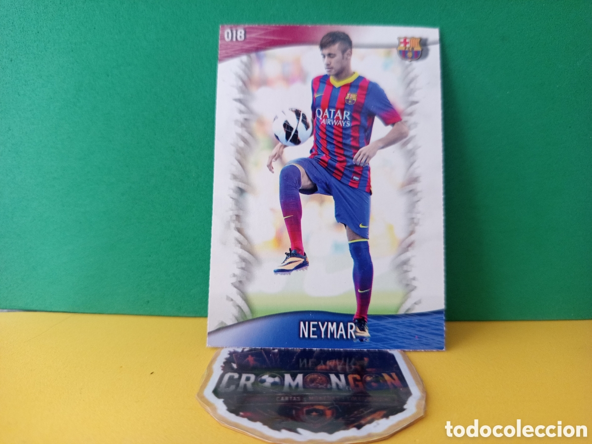 Cromos de f&uacute;tbol: ❇️ CROMO CARD ⚽ NEYMAR BARCELONA 18 FICHAS LIGA QUIZ GAME 2014 13 14 2013 2014 MUNDICROMO ❇️